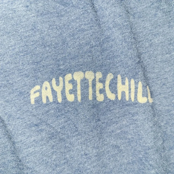 Fayettechill T Shirt Size XX Large Blue Organic Cotton Blend Sustainable Soft - Picture 5 of 6